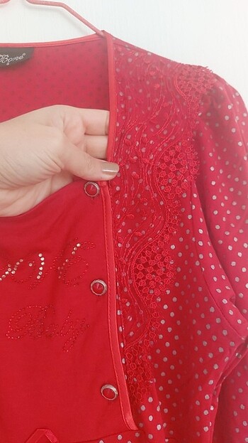 Hamile lohusa gecelik sabahlik takım - Görsel 6