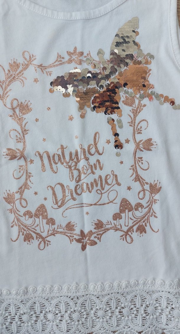 Beyaz Kız Çocuk Dantel Detaylı Atlet - Görsel 3