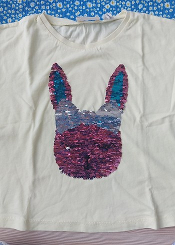 Mor Payetli Genç Kız Şortu ve tişörtler - Görsel 6