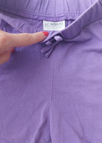 Mor Payetli Genç Kız Şortu ve tişörtler - Görsel 2