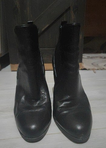 Nine West Sik Siyah Deri Bilek Bot