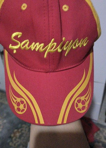 Bordo Şapka Sampiyoe Nakışlı