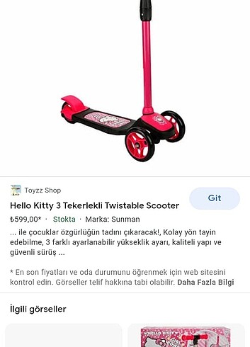 Kiz scooter 3 tekerlikli