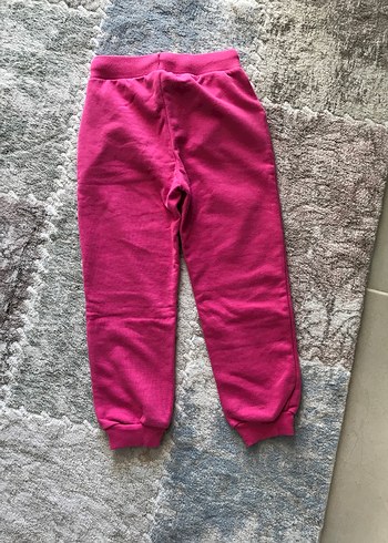 4 Yaş Beden pembe Renk Kız Çocuk Pembe Rahat Kesim Eşofman Altı