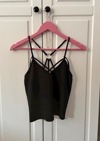 Siyah İnce Askılı Bluz - Görsel 2