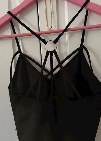 Siyah İnce Askılı Bluz - Görsel 3