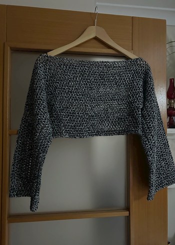 Gri Triko Kadın Sweatshirt el emegi