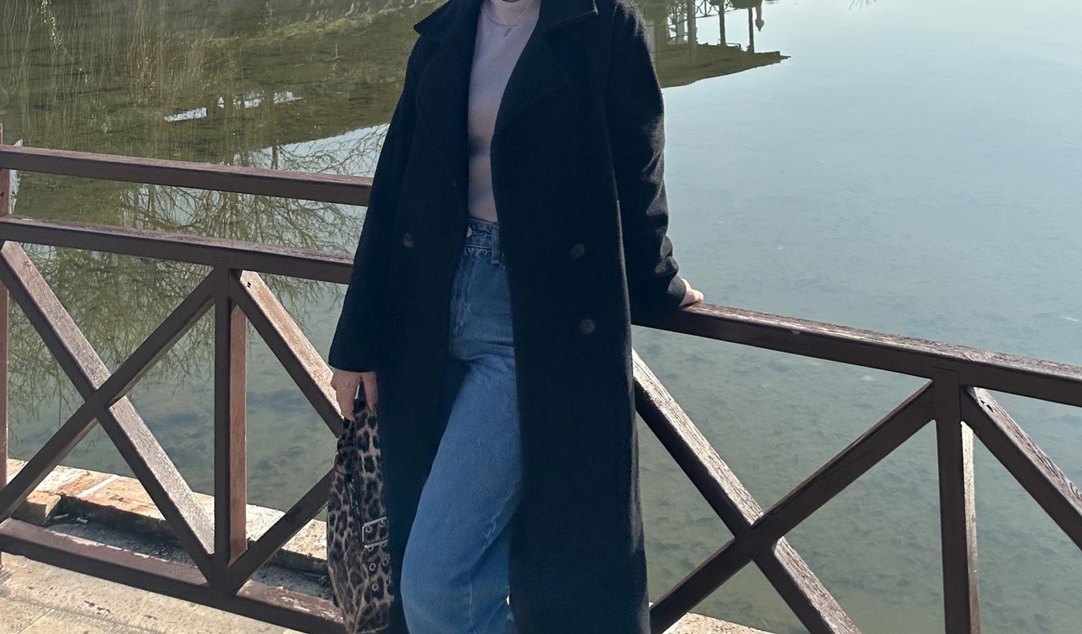 Kadın Denim Midi Kaban - Görsel 2