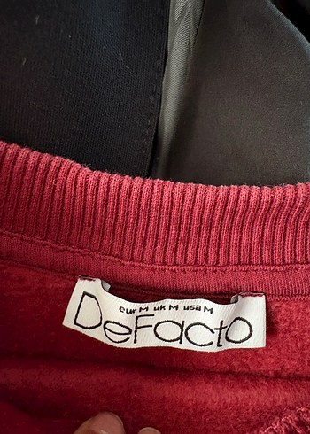 Defacto Bordo Kadın Oversize Sweatshirt