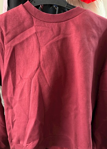 Bordo Kadın Oversize Sweatshirt