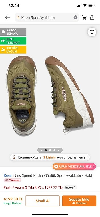 Keen Keen spor ayakkabı