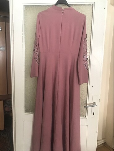 40 Beden pembe Renk Uzun pembe elbise