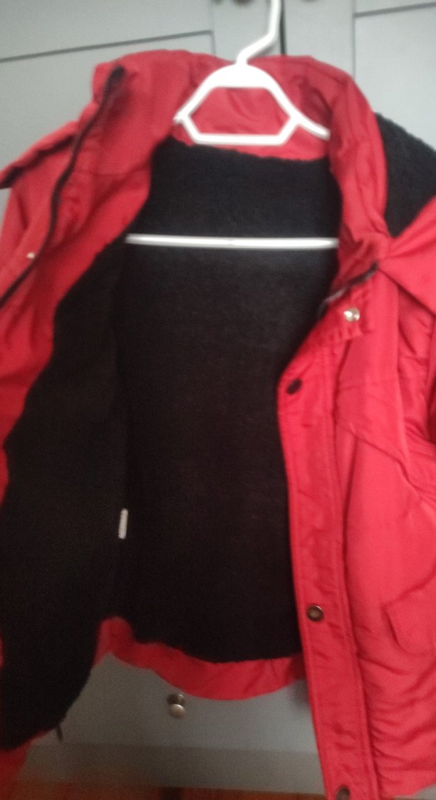 Kırmızı Düğmeli Erkek Çocuk Kaban mont - Görsel 3