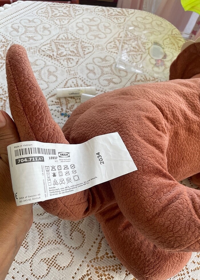 Peluş dinazor oyuncak ikeadan alındı hiç kullanılmadı - Görsel 4