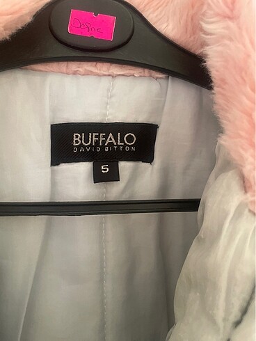 Buffalo metalik gri yakası peluş kürklü kız çocuk montu - Görsel 4