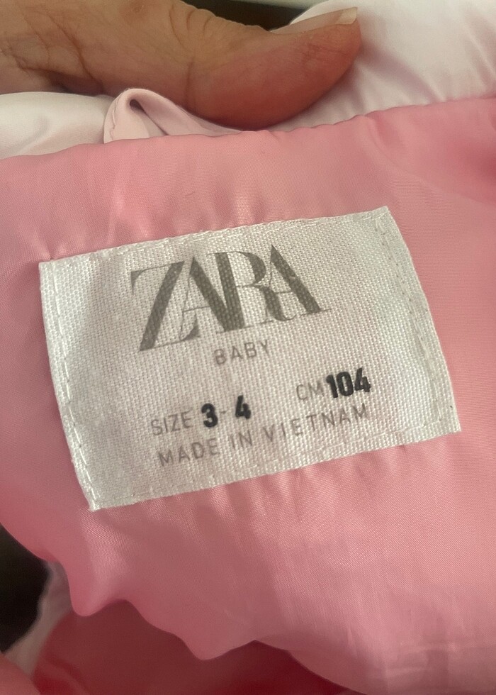 zara kız çocuk pembe şişme yelek - Görsel 4