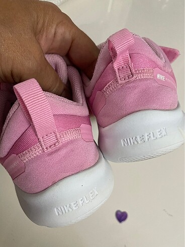 27 Beden pembe Renk Kız çocuk spor ayakkabı Nike flex 27,5 orijinal