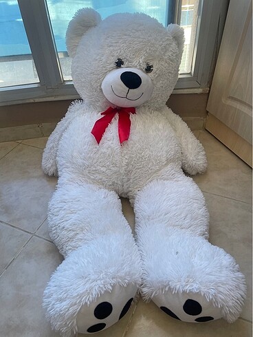  Beden Beyaz peluş ayı 90 cm