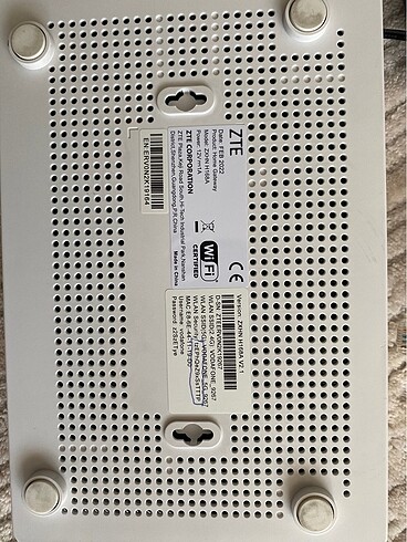 Zyxel ZTE modem