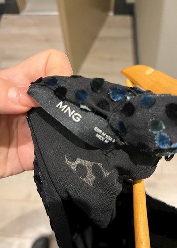 Siyah Yılan Desenli Uzun V Yaka Elbise - Görsel 3