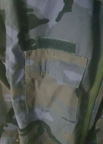 Kamuflaj desen denim ceket - Görsel 4