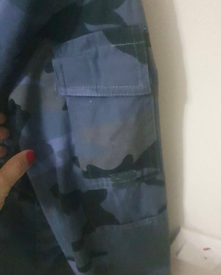 Kamuflaj desen denim ceket - Görsel 3