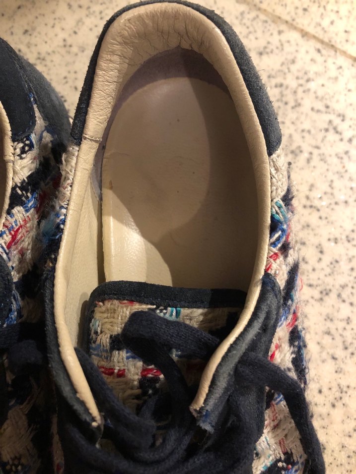 Desenli Kadın Spor Ayakkabı Velcro Detaylı - Görsel 4