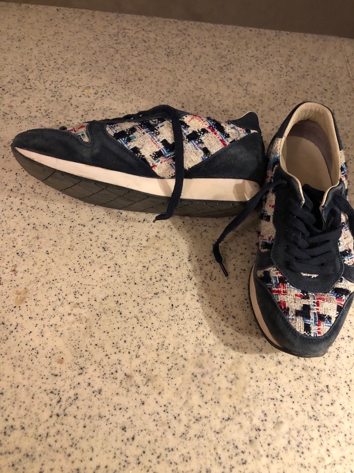 Desenli Kadın Spor Ayakkabı Velcro Detaylı - Görsel 3