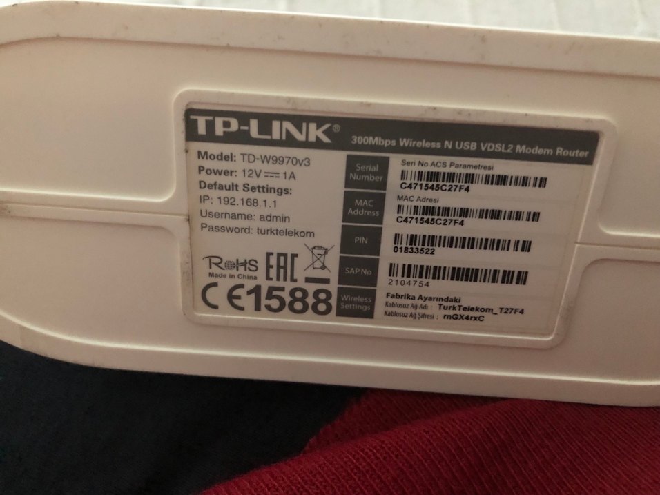 TD-W9970v3 model TTnet modem - Görsel 4