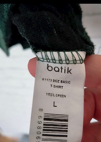 Batik yeşil Tişört - Görsel 5