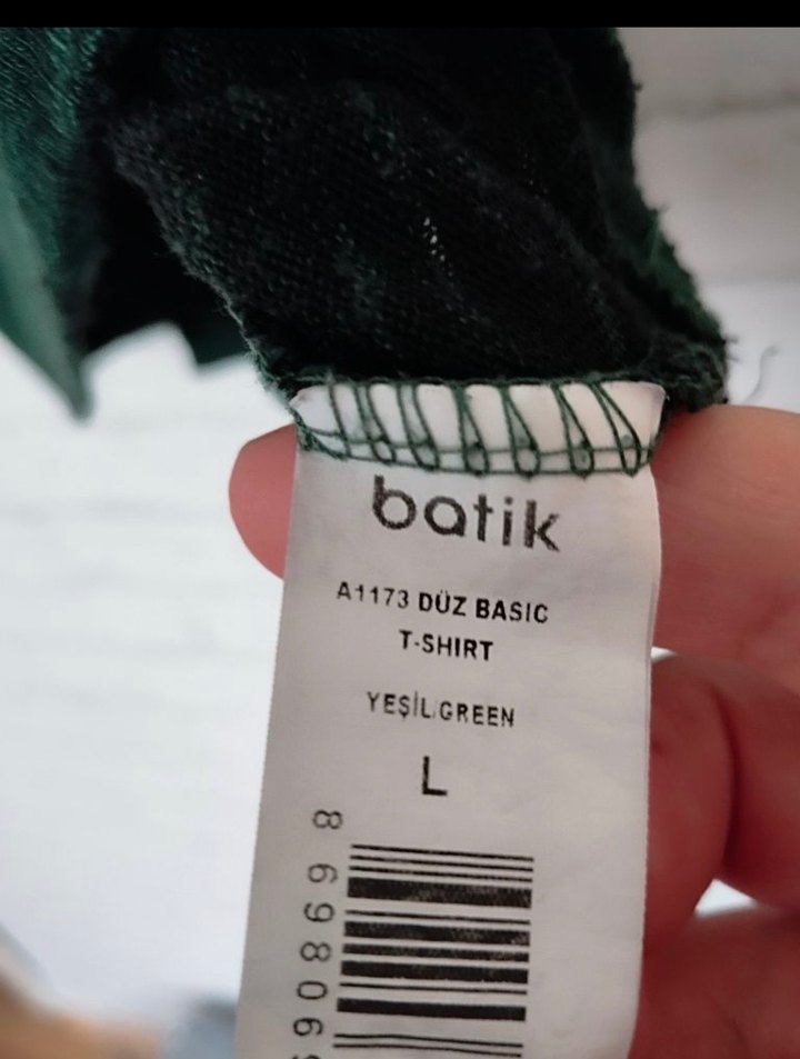 Batik yeşil Tişört - Görsel 5