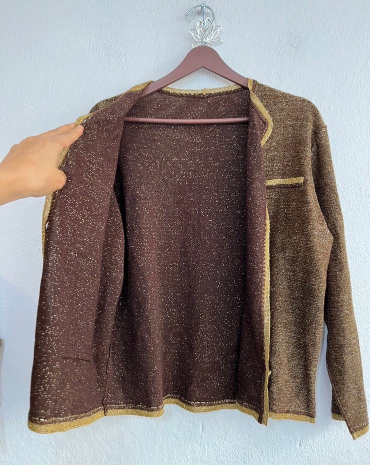 Simli triko  Hırka - Görsel 3