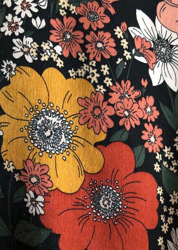 Çiçek Desenli, kuşaklı Bohem Uzun Kollu Bluz - Görsel 3