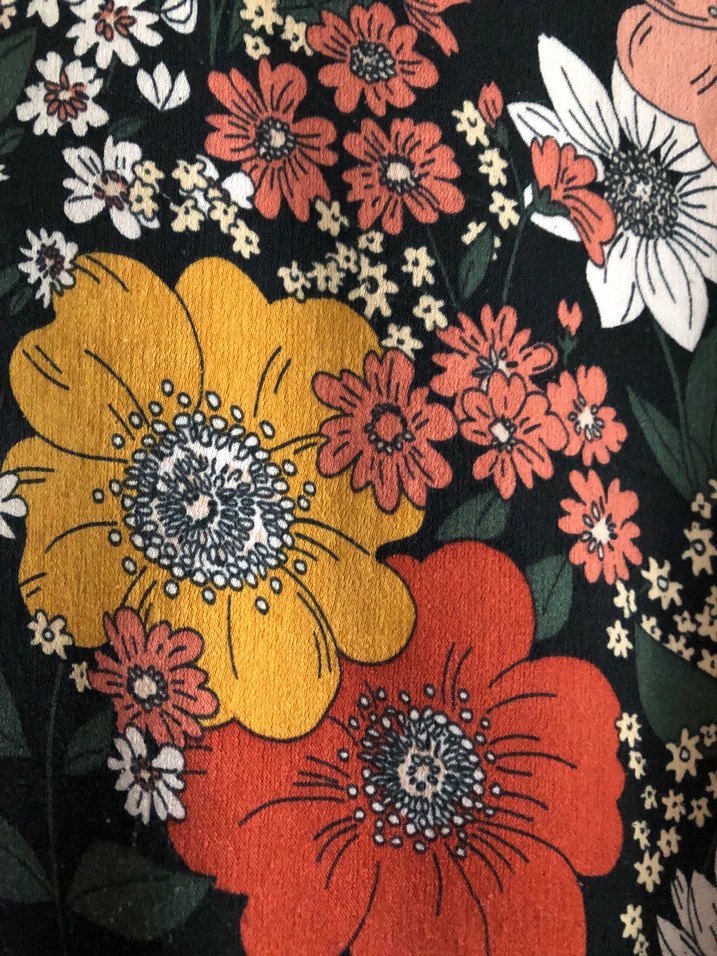 Çiçek Desenli, kuşaklı Bohem Uzun Kollu Bluz - Görsel 3