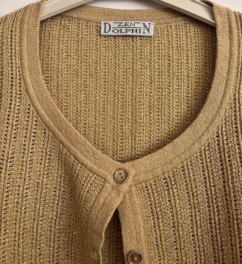 Bej simli Kadın Hırka - Görsel 2