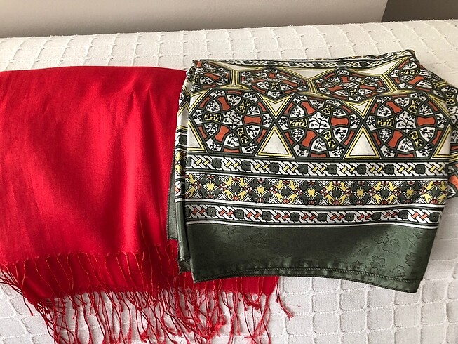2 eşarp 1 şal