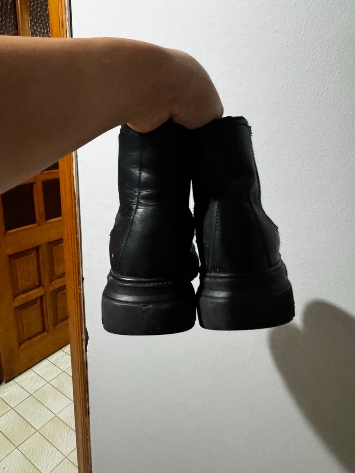 Siyah çocuk Lastik Topuklu Bot - Görsel 2