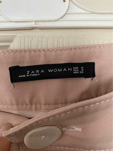 Zara Zara pudra rengi pantolon
