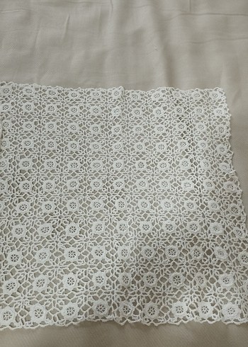 Bohem Tarzı El Yapımı Beyaz Dantel Örtüler - Görsel 14