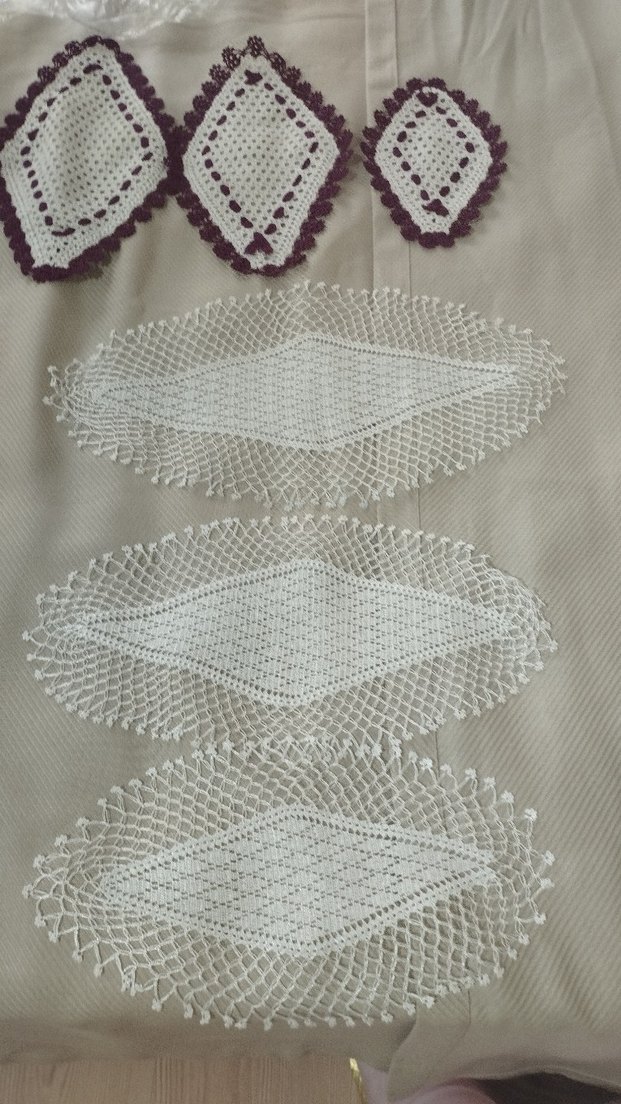 Bohem Tarzı El Yapımı Beyaz Dantel Örtüler - Görsel 4