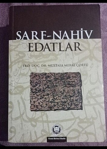 Sarf nahiv edatlar--Mustafa Meral çörtü