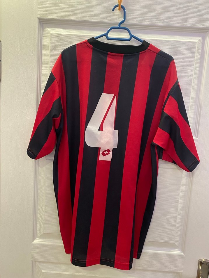 Kırmızı Siyah Çizgili  Lotto ünisex forma - Görsel 5