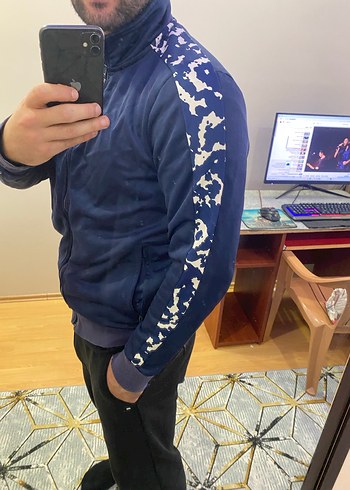 Puma koyu mavi Erkek Sweatshirt - Görsel 3