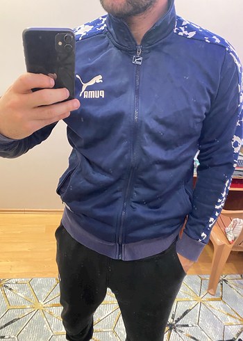 Puma koyu mavi Erkek Sweatshirt - Görsel 4