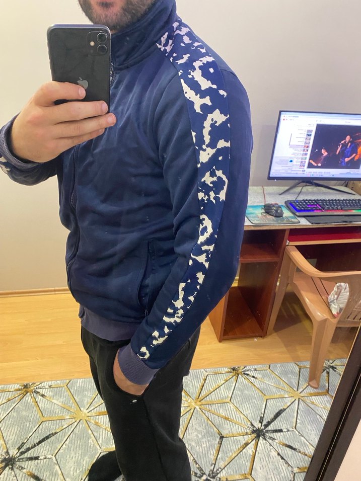 Puma koyu mavi Erkek Sweatshirt - Görsel 3