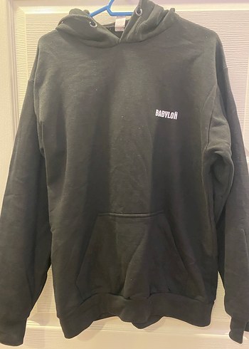 Siyah baskılı BABYLON sweethirt - Görsel 2