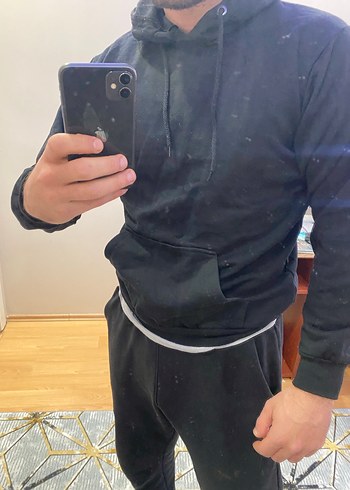 Siyah baskılı BABYLON sweethirt - Görsel 4