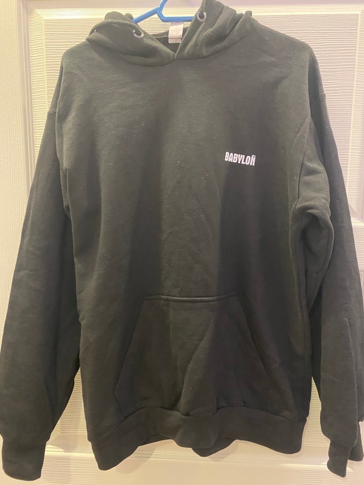 Siyah baskılı BABYLON sweethirt - Görsel 2