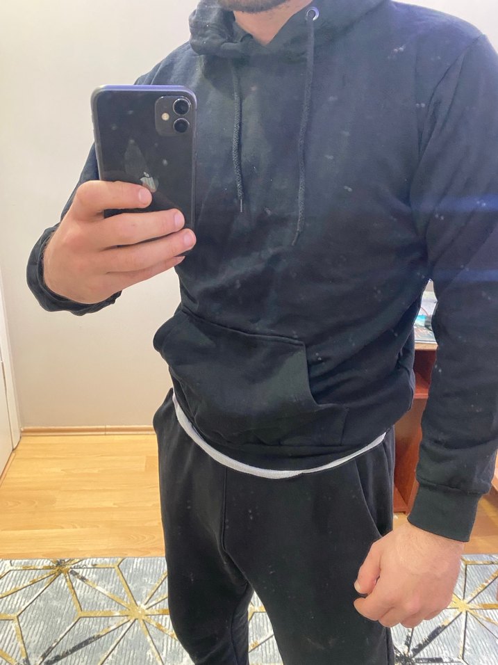 Siyah baskılı BABYLON sweethirt - Görsel 4