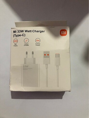Xiaomi 33w şarj cihazı